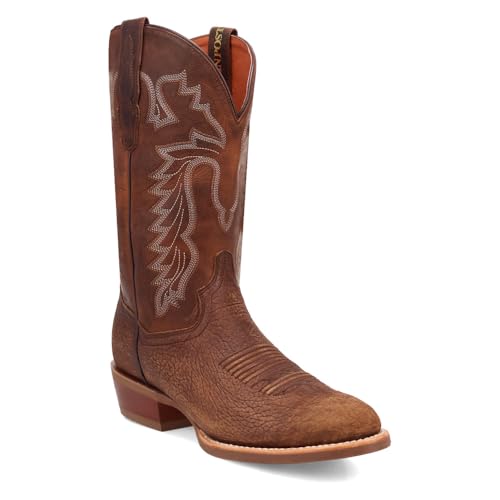 Dan Post Men's Neeley Embroidered Round Toe Pull on Western Boot2