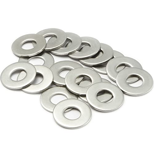 M12 Washers, M12 x 24mm Metal Flat Penny Washer Thickness 1.5mm- A2 304 Stainless Steel Washers (20 Pack), AMLOOPH Large OD Plain Wide Metal Round Flat Spacer Repair for Screws Bolts