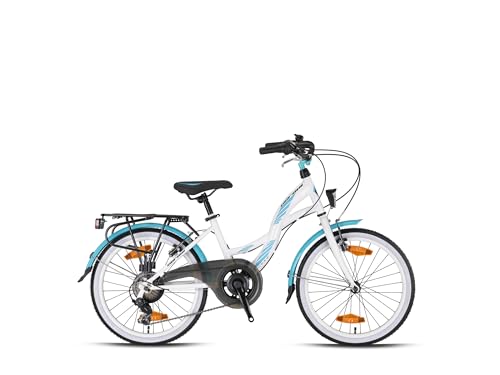 20 Zoll Mädchenfahrrad Kinderfahrrad City Fahrrad Straßenzugelassen 7...