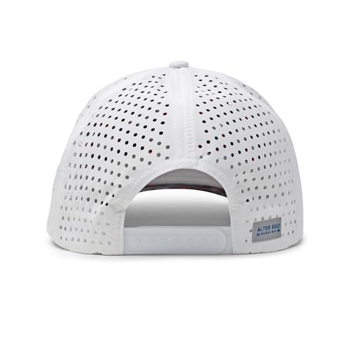 Image of Alter Ego Running Coaster RWB CAMO Palm - Durable, Lightweight, Breathable Premium Hat (RWB CAMO Palm, Small), White