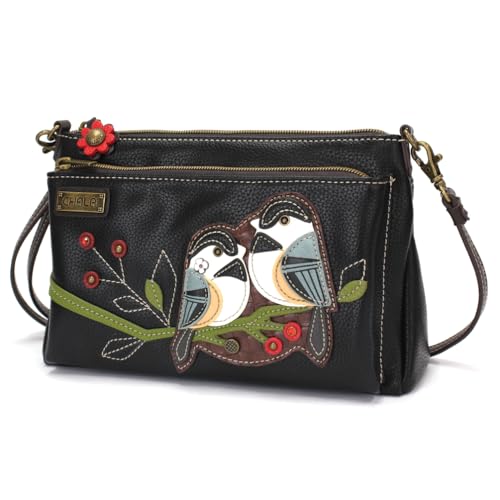 Image of CHALA RFID Protected Vegan Leather Deluxe Crossbody Bag with Adjustable Straps