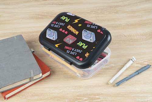 Image of ZIPIT Recycled Plastic Pencil Box for Boys, Large Capacity Pencil Case for School, Durable Stationery Organizer Box, Gaming