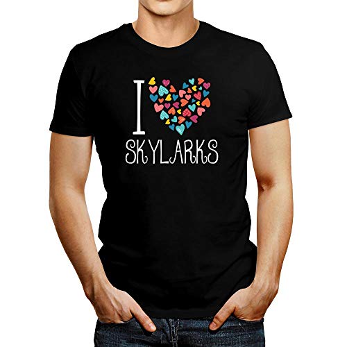 Idakoos I Love Skylarks Colorful Hearts T-Shirt XL