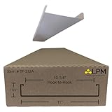 Lighting Plastics of Minnesota 4ft Wrap Around Light Cover Diffuser 11'' W x 1 3/4'' H x 47 13/16″ L (Between Hook = 10 1/4'') (TF-312A), Clear Prismatic