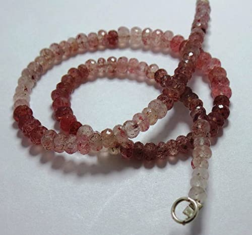 Quartz fraise perles facettées 4-6mm pour créer vos bracelets bien-être et bohèmes