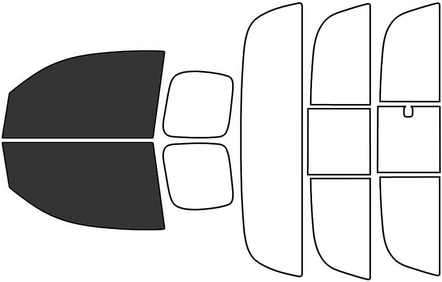 Rvinyl Window Tint Kit Compatible with Toyota Tacoma 2016-2023 2 Door Access Cab - Black 20% - Single Ply No Bubble Film - Do it Yourself Vehicle Front Precut Kit