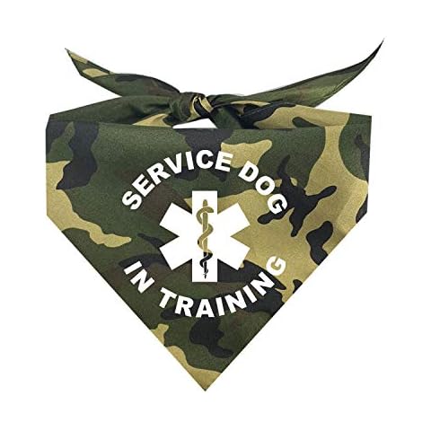 Service Dog in Training Printed Dog Bandana (Assorted Colors) Cover