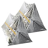 Tente tubulaire : la tente tubulaire peut également être utilisée comme de couchage d'urgence, de bivouac d'urgence, tente pour chiot, couverture spatiale ou bivouac thermique, tente d'urgence