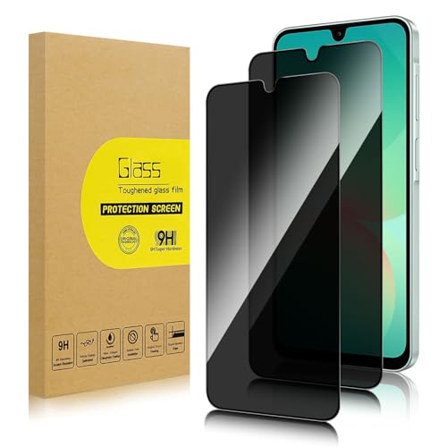 Lokyoo 2 Pack Privacy Screen Protector for Samsung Galaxy A26 5G[Anti-Spy Tempered Glass] Ultra HD Anti-Scratch Bubble-Free Easy Install 9H Protective Glass for Galaxy A26