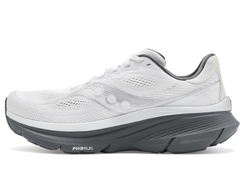 Saucony Guide 19 Mens | White/Shadow - White / 7 / Standard - 4