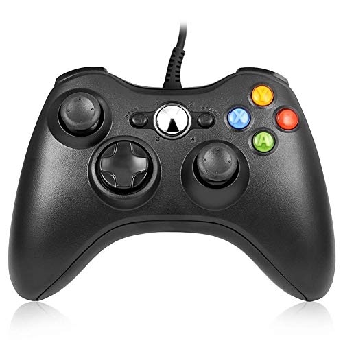 Game Controller, Regemoudal Xbox 360 Wireless Controller für PC Xbox 360 für Windows (Windows 10/8.1/8/7) mit Dual Vibration und ergonomischem Wireless Game Controller (Xbox 360 wired)