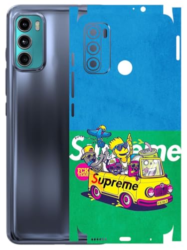 Image of AtOdds - Full Body Back Screen Guard Protector Film - Lamination Wrap Skin Sticker Compatible with Moto G60 | Scratchproof Matte Finish (Simps)