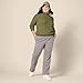 Amazon Essentials Women's Fisherman Cable Turtleneck Sweater (Available in Plus Size), Olive, Small
