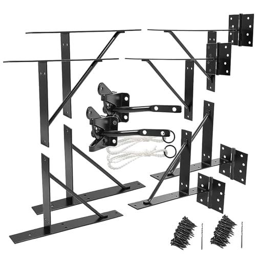 Image of Anti Sag Gate Kit Heavy Duty No Sag Kit Gate Corner Brace Bracket for Wooden Gate Fence with a Self-Locking Gate Latch (No Sag Kit A - 2Set)