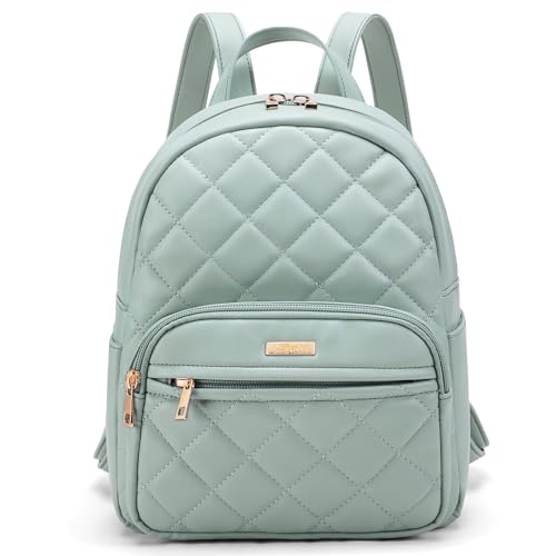 Image of Marvolia Mini Backpack Vegan Leather Small Backpack, Green | Fashion Backpack Purse, For Women, For Travel Work Shopping