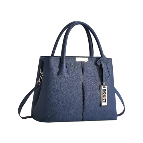 Image of Women's PU Leather Handbag Stylish Tote Shoulder Bag with Crossbody Strap Elegant Spacious Purse for Work & Everyday Use