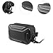 predolo Bike Front Frame Bag Riding Accessories 3L Sturdy Multipurpose Hard Shell Storage Pouch for Outdoor Activities, Black