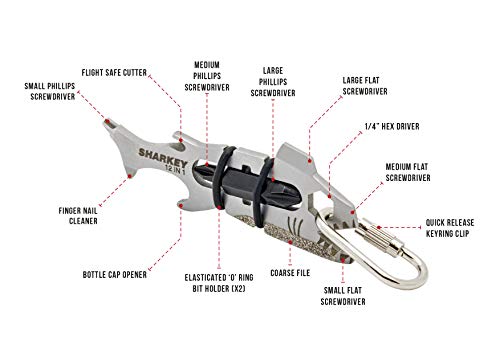 True Utility Sharkey 12 in 1 Multitool, Silver, One Size - Image 8