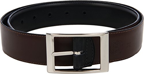 Men's Reversible 33MM w/Aniline Leather, Black/Brown, 322