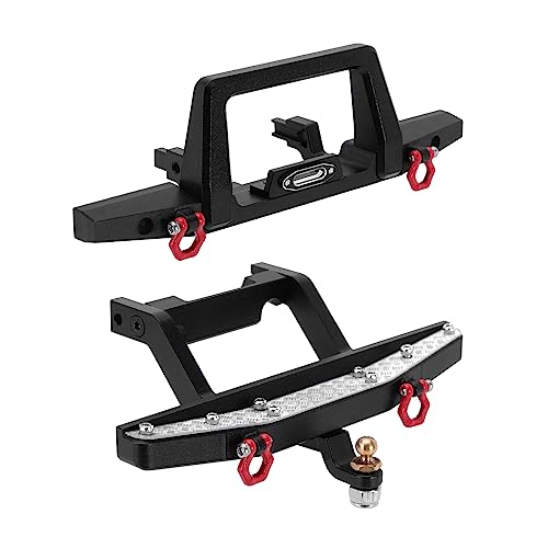 Pare-chocs avant arrière TRX4M INJORA aluminium anti-casse pour crawler 1/18