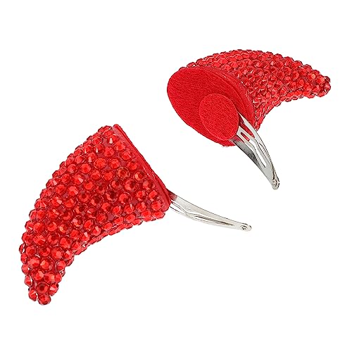 Pinces à cheveux diable rouge petit cadeau de déguisement pour enfants et amis