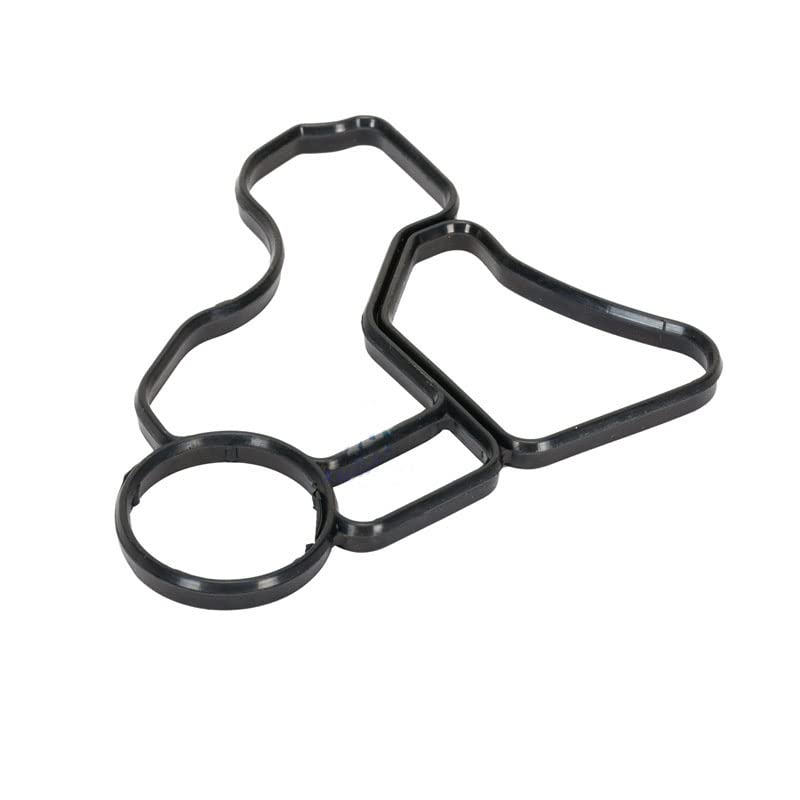 TLKEHNG 11427525335,11428637821 New Engine Seal Oil Filter Gasket 2pcs Compatible with BMW E60 E61 E90 E81 E90 E91 325i X1 X3 X5 X6 N52 N20 N55 N54 N20 Engine