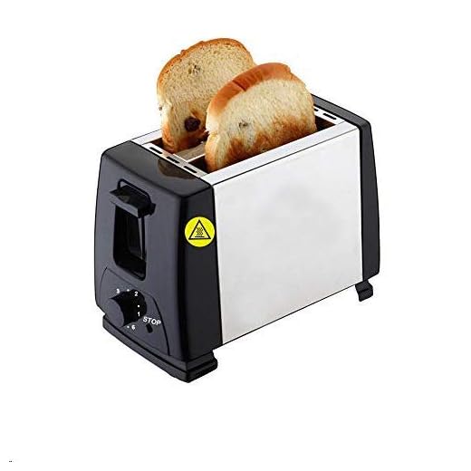 Zubita Tostadora Automática, Tostador Para Dos Rebanadas Con 6 Niveles De Tostado, Tostador En Acero Inoxidable, Calienta Panecillos, Función Descongelación Y Recalentar, 750 W De Potencia