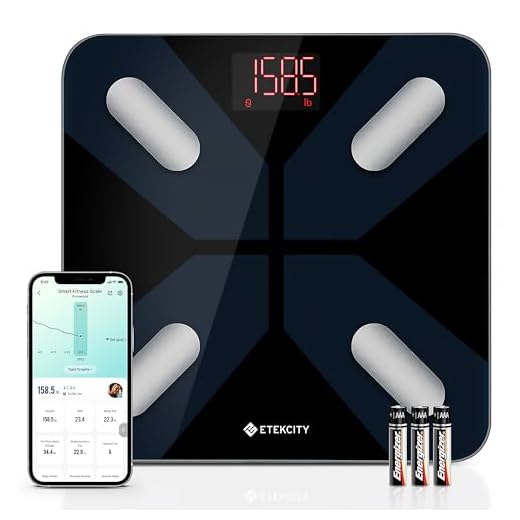 Etekcity Scale for Body Weight, Smart Digital Bathroom Weighing Scales with Body Fat and Water Weight for People, Bluetooth BMI Electronic Body Analyzer Machine, 400lb