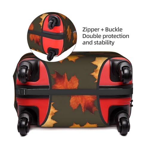 BREAUX Autumn Camoflauge print Trolley Suitcase Protective Cover Luggage Protective Cover Unique Double Sided Pattern3