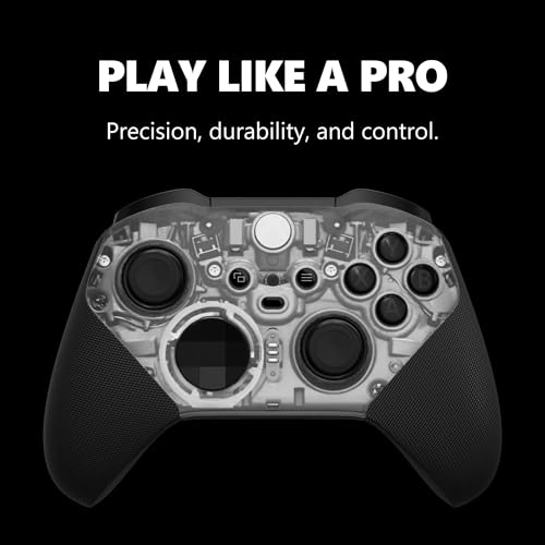 Image of Xbox Wireless Gaming Controller | Elite Series 2 Core | Translucent Black | Consoles, PCs, TVs, mobile, and more | Adjustable Thumbsticks | Trigger Locks