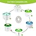 EPICKA Pet Fountain Filters, Carbon Replacement Filter for 67oz/2L Automatic Pet Fountain Cat Water Fountain Dog Water Dispenser, Compatible with Pijaya Cat Fountain, Pack of 6 (Pack of 6)