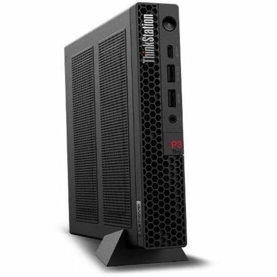 Image of Lenovo ThinkStation P3 Gen 2 30K50054US Workstation - 1 x Intel Core Ultra 7 265-16 GB - 512 GB SSD - Tiny - Black