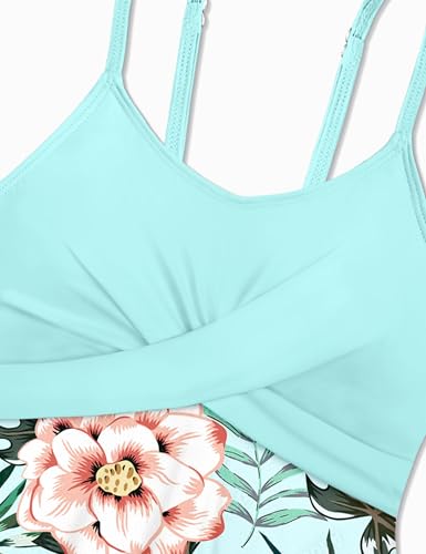 Image of Girls Swimsuits 05 Light Green