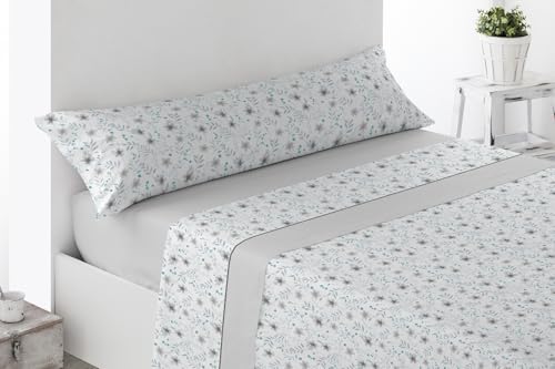 ENERGY COLORS TEXTIL-HOGAR Oferta! Juego Sábanas Estampadas Verano, Juego 3 Piezas -1 Sabana, 1 Bajera Ajustable y 1 Funda de Almohada Microfibra cepillada (Mimosa, Cama 90)