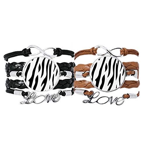 Bracelet en cuir avec motif grain d'animaux aux finitions soignées