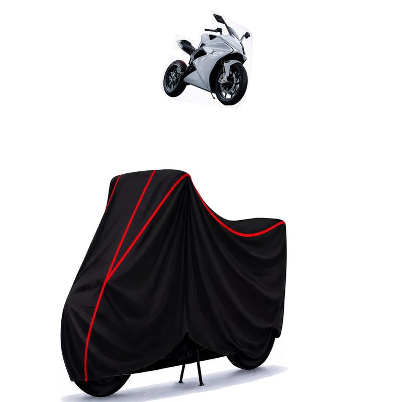 Image of ONE Water Resistant Bike Cover for All Motorcycles & Scooters | Heavy Duty Premium Taffeta Fabric | UV Protection, Dustproof, Scratchproof | All Weather Two Wheeler Body Cover with Elastic Bottom