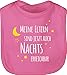 Shirtracer Statement Sprüche Baby - Meine Eltern sind jetzt auch Nachts erreichbar - Unisize - Pink - baby lätzchen - BZ12 - Baby Lätzchen Baumwolle
