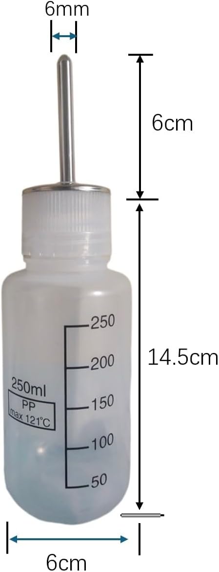 Lab Mouse Rat Rodent Cage & Water Drinking Bottle (250 ml Water Bottle)