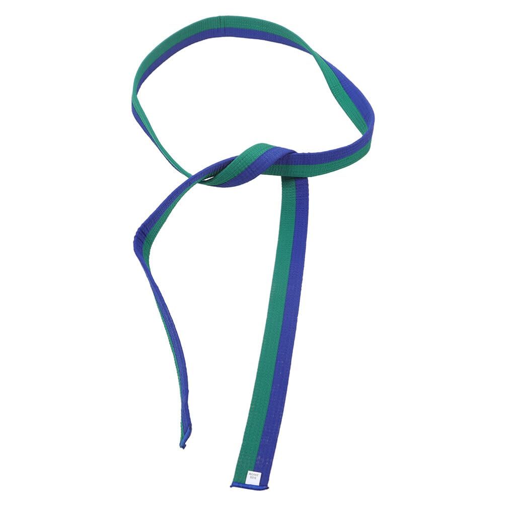 VANZACK Taekwondo Colored Ranking Belts Cotton Mar-tial Arts Judo Karate -D Aikido Uniform Belt Kids Adult Green and Blue 220cm