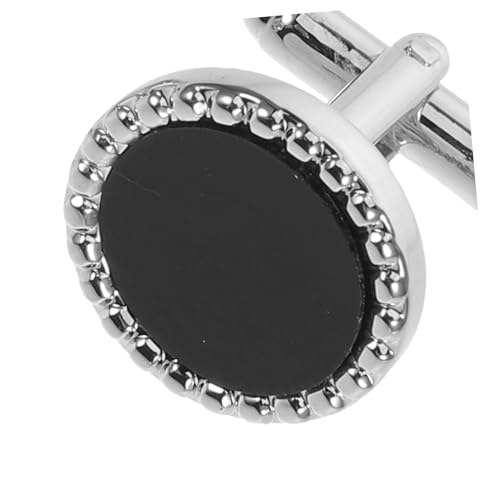 8 pcs botones y gemelos de acrílico negro para camisa miniatura 3