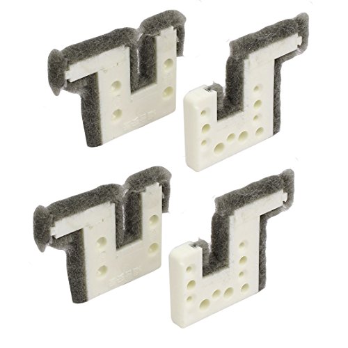 IIVVERR Sliding Sash Window PVC Windproof Sealed Block Set for 88mm-90mm Frame Width (Conjunto de bloques sellados a prueba de viento de PVC para ventana corrediza deslizante para ancho de marco de 88