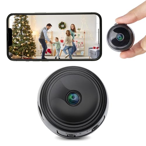Guardhouse 1080P Wireless Security Camera for Home Mini Indoor Outdoor Surveillance Cam with Motion Detection HD Night Vision and Smartphone App | No Monthly Fees Easy Setup Portable Design