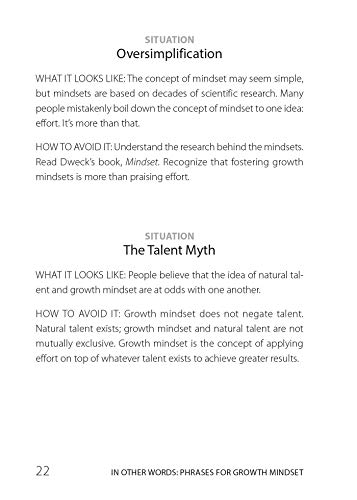 In Other Words: Phrases for Growth Mindset: A Teacher's Guide to Empowering Students Through Effect