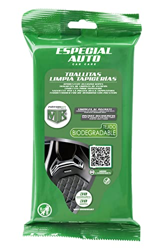 Motorkit, Toallitas de Tejido Biodegradable para Tapicerías de Piel MTK 30 uds.