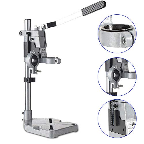 Bench Drill Press Stand, Double Hole Drill Holder, Heavy Duty Electric Adjustable Double Hole Drill Holder, Plug-in Rig, Workbench Repair Tool - Image 4