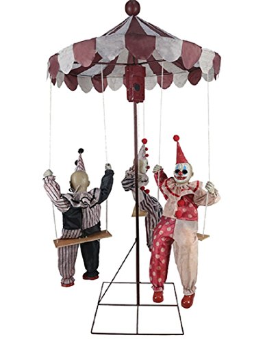 MARIO CHIODO Seasonal Visions Animated Clown Go-Round Prop