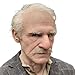 Genérico Máscara De Anciano,Máscara De Látex Humano Inquietante | Accesorios Disfraz Con Pelo Y Barba Para Fiesta Teatro Obra Escenario Halloween Reunión Familiar