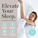 Martha Stewart Goose Feather Coton de fibre descendante Comforter Queen Size, Penather Duvet Insert Queen, Hotel Collection Hypoallergenic Comforter 58oz Toute la saison Moyenne chaleur 90 x 90 Blanc de pouce