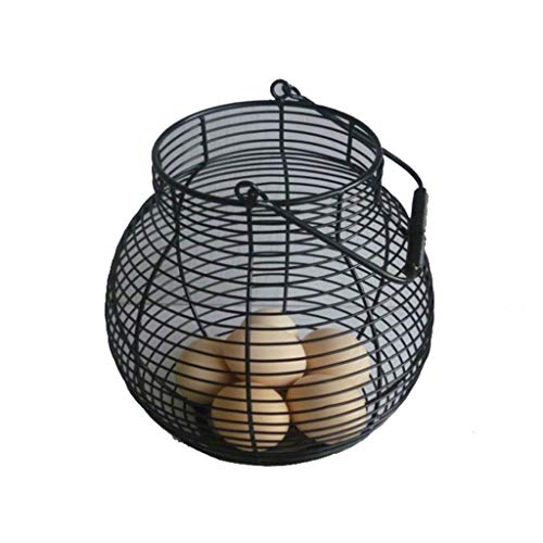 ZHANGXIAO Egg Basket, Metal Art Fruits Bread Racks & Holders Nordic Kitchen Big Capacity Storage Hamper