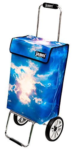 james® Einkaufstwagen Design Heaven Deluxe, moderner Einkaufstrolley, bunter Lifestyle Trolly, Rollkoffer, 40kg… – Bild 3